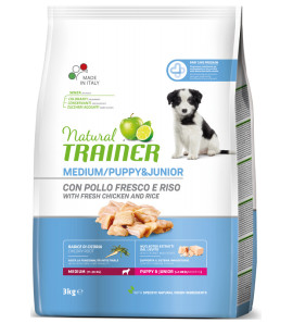 NATURAL TRAINER MEDIUM PUPPY E JUNIOR POLLO