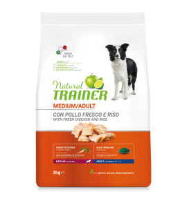 NATURAL TRAINER MEDIUM ADULT CON POLLO E RISO