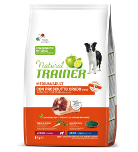 NATURAL TRAINER MEDIUM ADULT CON PROSCIUTTO CRUDO E RISO