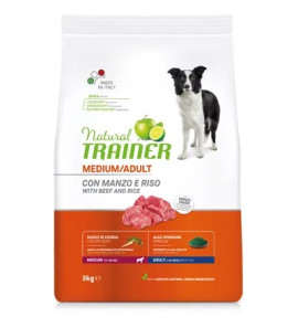 NATURAL TRAINER MEDIUM ADULT WITH BEEF