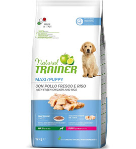 NATURAL TRAINER MAXI PUPPY CON POLLO E RISO