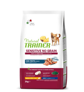 NATURAL TRAINER SENSITIVE ADULT MINI NO GRAIN TROTA E PATATE