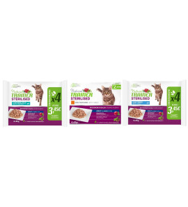 NATURAL TRAINER FLOW PACK STERILIZED 85GX4