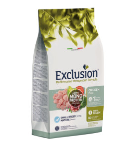 EXCLUSION MEDITERRANEO MATURE SMALL BREED POLLO 500GR