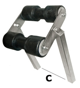 OSCULATI RULLO BASCULANTE CENTRALE TUBO 30X30