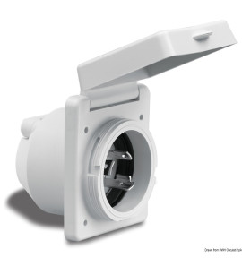 OSCULATI RECESSED MARINCO MALE SOCKET 16-30A