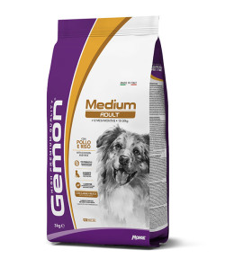 GEMON DOG MEDIUM ADULT POLLO E RISO