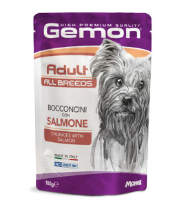 GEMON SALMON BITES DOG SACHETS