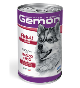 GEMON MANZO E RISO BOCCONI CANE 1250gr