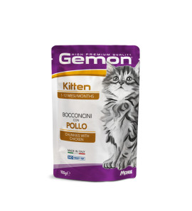 GEMON POLLO PER CUCCIOLI BUSTINA BOCCONCINI PER GATTINI 100GR