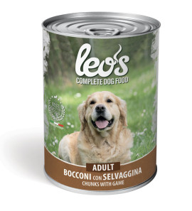 LEO'S SELVAGGINA LATTINE BOCCONI PER CANI 415GR