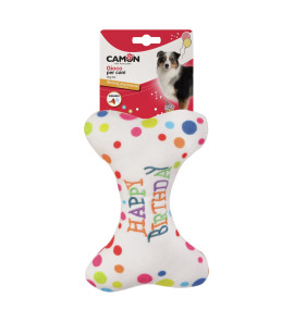 CAMON HAPPY BIRTHDAY BONE GAME IN POLYESTER WITH SQUEAKER