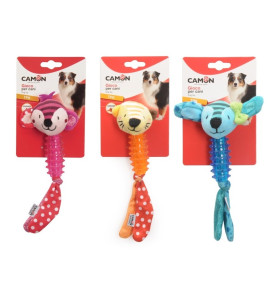 CAMON DOG TOY IN TPR POLYESTER AND SQUEAKER