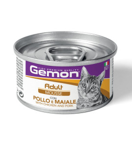 GEMON MOUSSE POLLO E MAIALE PER GATTI 85GR