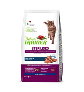 NATURAL TRAINER ADULT STERILIZED WITH TROUT