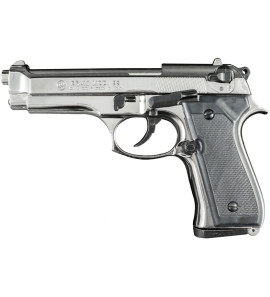 BRUNI REPLICA BERETTA CAL.8 NIKELATED BLANK PISTOL