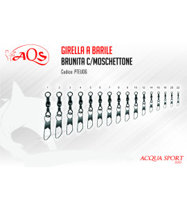 AQS GIRELLA A BARILE BRUNITE CON MOSCHETTONE