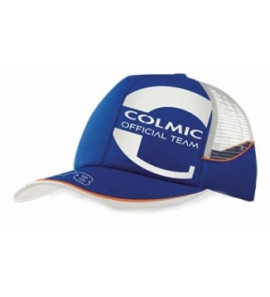 COLMIC CAPPELLO IN COTONE BLU E RETE