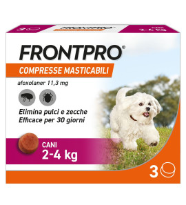 FRONTPRO 3 CHEWABLE TABLETS FOR DOGS 2-4KG