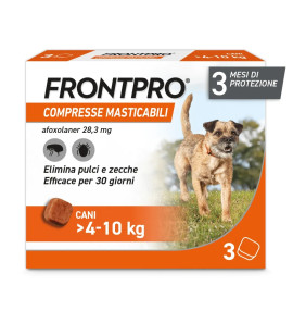 FRONTPRO 3 COMPRESSE MASTICABILI PER CANI 4-10 KG