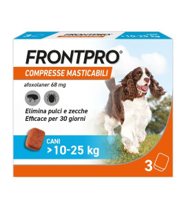 FRONTPRO 3 COMPRESSE MASTICABILI 10-25 KG PER CANI