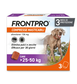 FRONTPRO 3 COMPRESSE MASTICABILI PER CANI 25-50 KG