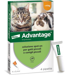 ELANCO ADVANTAGE PER GATTI E CONIGLI INFERIORE DI 4KG