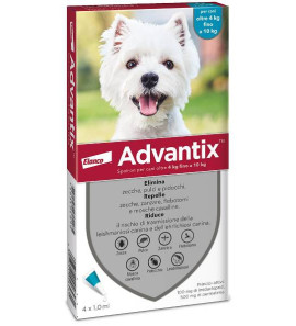 ELANCO ADVANTIX DA 4KG A 10KG ANTIPARASSITARIO PER CANI