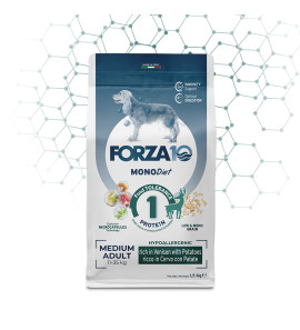 FORZA10 MEDIUM ADULT SINGLE DIET DEER WITH POTATOES 11-35KG