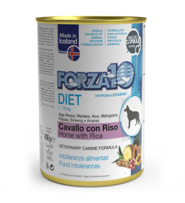 FORZA10 MONODIET PATE' HORSE WITH RICE 400GR DOG