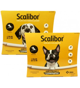 COLLARE SCALIBOR ANTIPARASSITARIO PER CANI TG.PICCOLAMEDIA CM.48