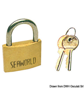 OSCULATI BRONZE/STAINLESS STEEL PADLOCK 30MM