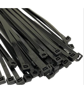 CFG BLACK NYLON TIES VARIOUS SIZES 25PCS