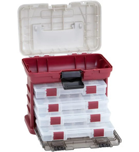 PLANO CASE 4-BY 3500 SIZE RED/SILVER RACK SYSTEM