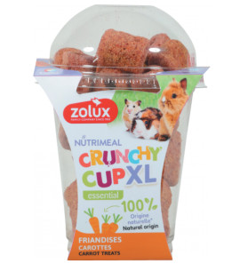 ZOLUX NUTRIMEAL CRUNCHY CUP XL CAROTA 110GR