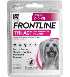 FRONTLINE TRI-ACT FOR DOGS 2-5KG 1 PIPETTE