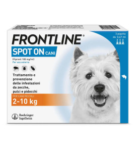 FRONTLINE SPOT ON CANI 2-10KG 3 PIPETTE