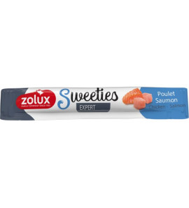 ZOLUX SWEETIES WITH SALMON AND CHICKEN FOR DOGS 14G