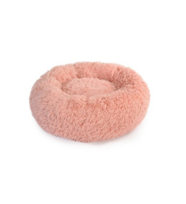 CAMON ANTIQUE PINK DONUT DOG BED 80CM