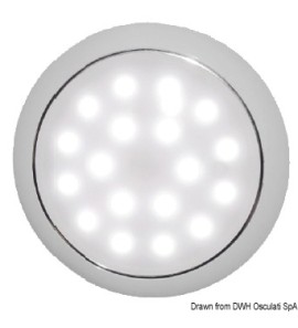 OSCULATI DAY/NIGHT CHROME LED CEILING LIGHT WITHOUT RECESS