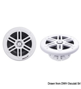 OSCULATI CASSE STEREO DOPPIO CONO BIANCHE 5,25" 2X80W