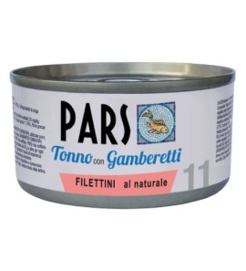PARS WET NATURAL TUNA FILLETS WITH SHRIMPS 85GR