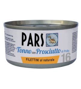 PARS WET NATURAL TUNA FILLETS WITH HAM 85GR