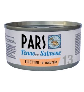 PARS UMIDO FILETTINI AL NATURALE AL TONNO CON SALMONE 85GR