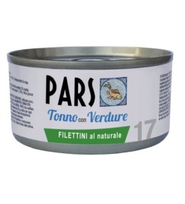 PARS WET NATURAL TUNA FILLETS WITH VEGETABLES 85GR