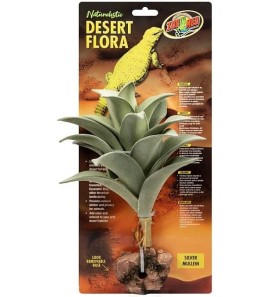 ZOOMED NATURALISTIC DESERT FLORA SILVER MULLEIN