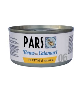 PARS WET NATURAL TUNA FILLETS WITH SQUID 85GR