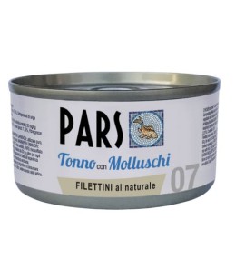 PARS WET NATURAL TUNA FILLETS WITH MOLLUSCS 85GR