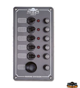 TREM ELECTRIC PANEL 5 SWITCHES AND 1 BUTTON