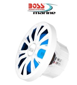 BOSS MARINE SUBWOOFER SINGOLO BIANCO 800W MRGB10W